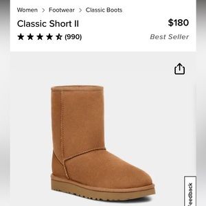 Classic Short Uggs in Chestnut
